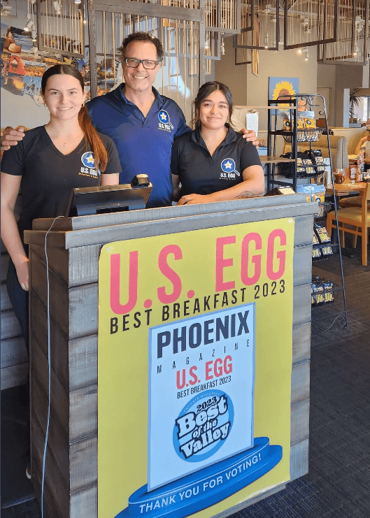 U.S. Egg team members working together