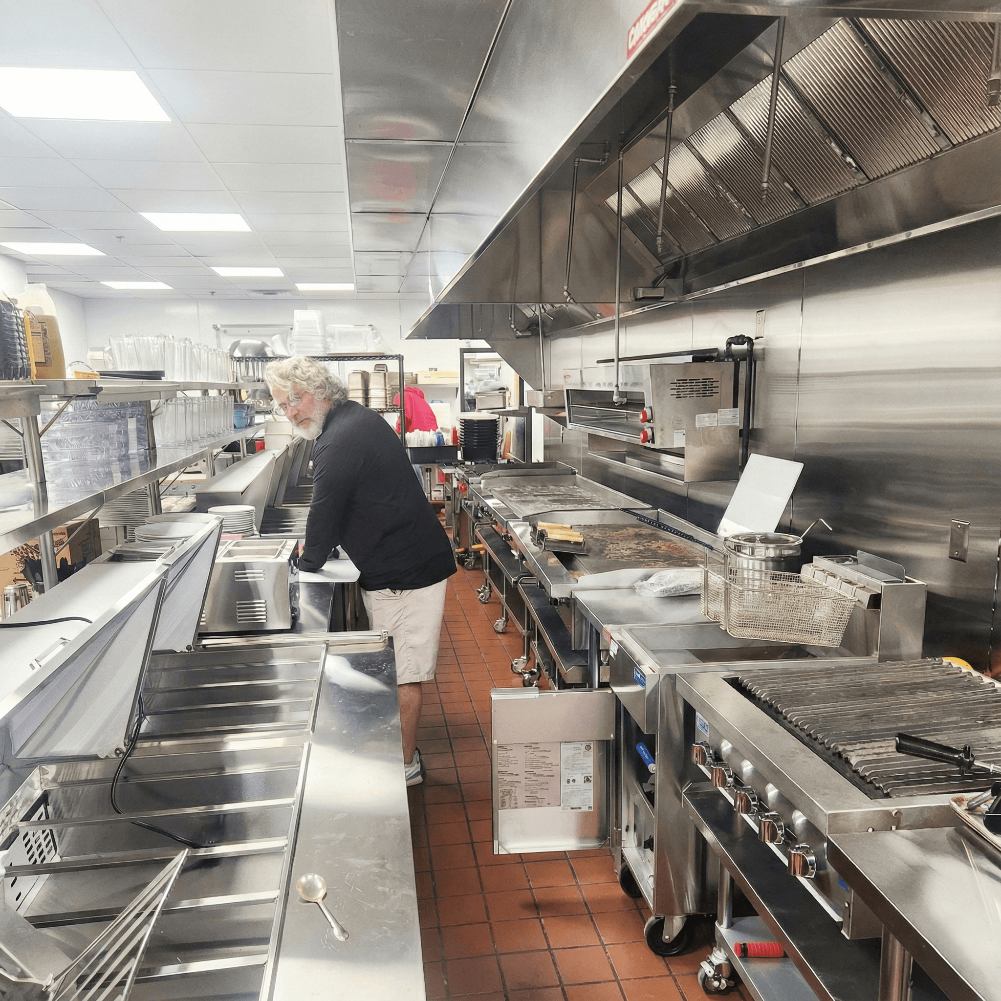 Carmine ensuring the stoves are running egg-cellent at U.S. Egg Tempe